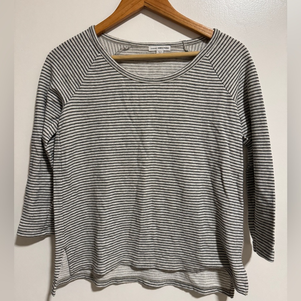 James Perse Standard Striped Sweater 1